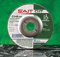 sait grinding wheel 1/8 concrete